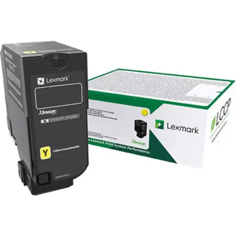 Lexmark 74C2HY0 - Toner żółty do Lexmark CX725